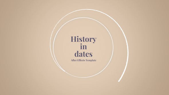 AE模板-时间线发展历程回忆图文介绍展示 History in Dates – History Memory