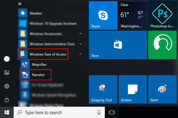 如何在Windows10中打开并使用Microsoft讲述人-2