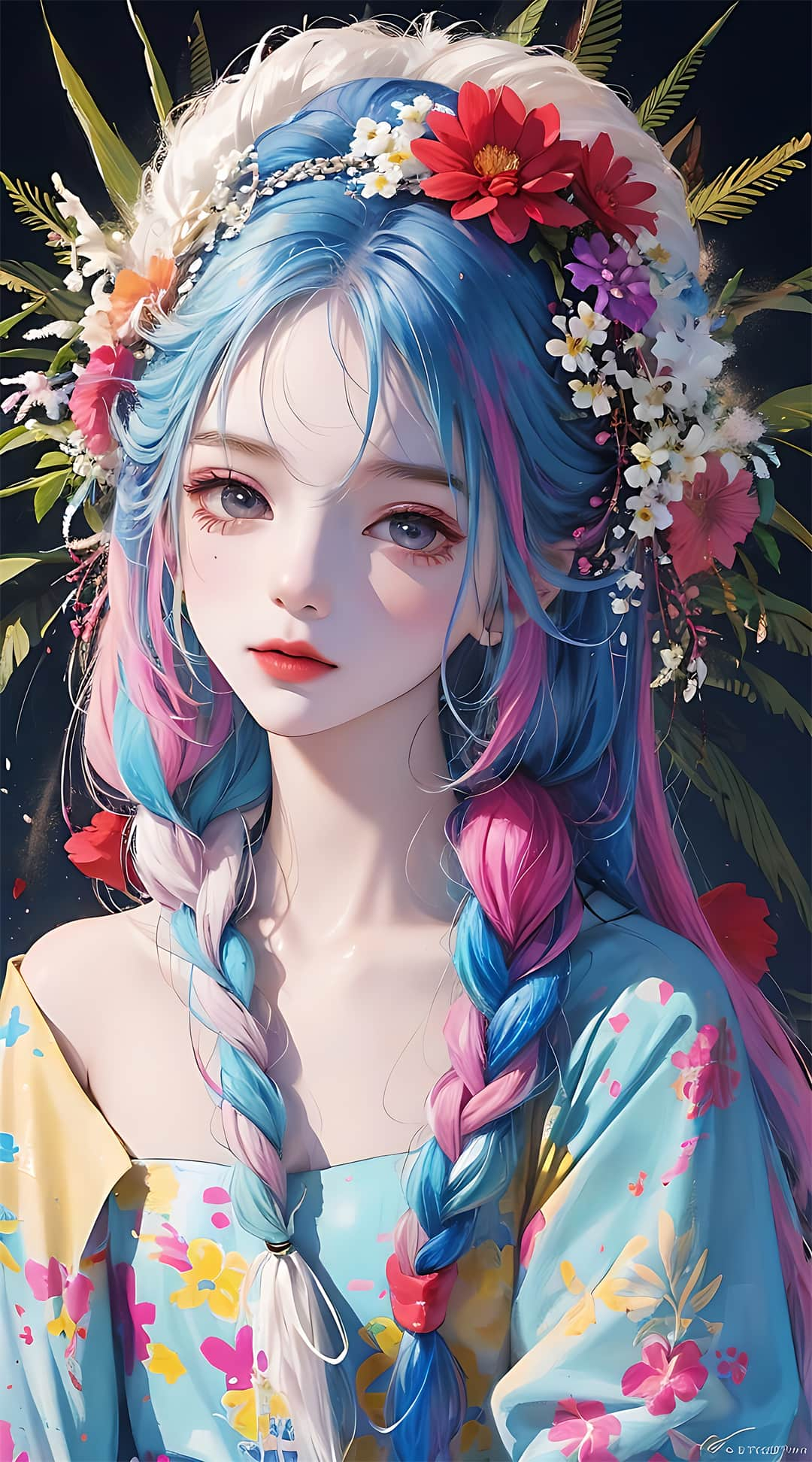 【AI绘画】兽耳少女油画细腻感插画绝对美少女推荐 插画图集 第1张