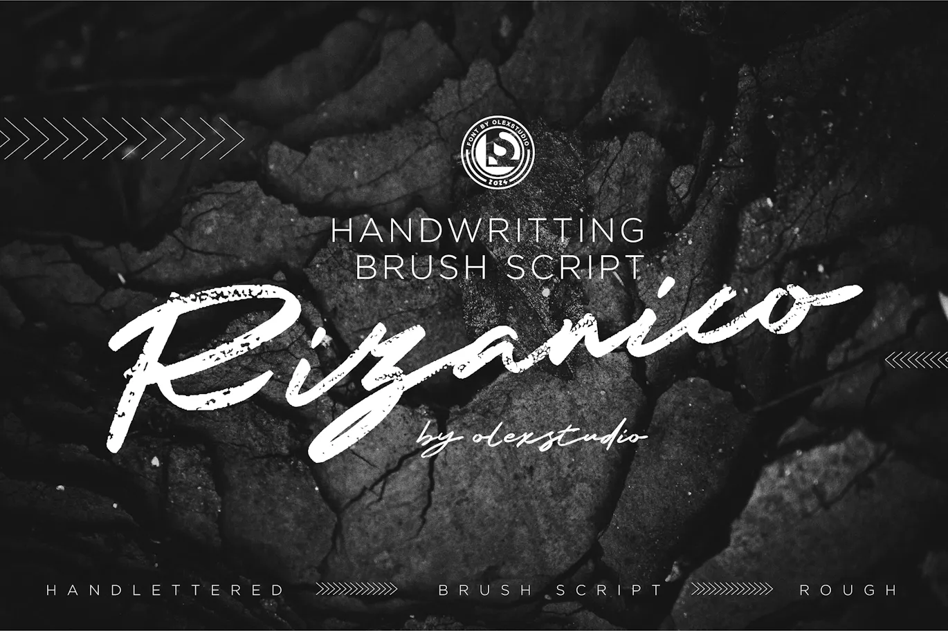 自然纹理的英文手写连体签名字体 - Rizanico 设计字体 第8张