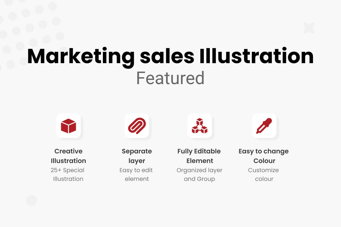 市场销售主题图标插画集 Marketing Sales Illustration Collections-4