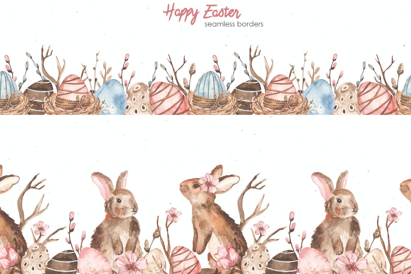 复活节快乐元素水彩画集 Happy Easter watercolor-8