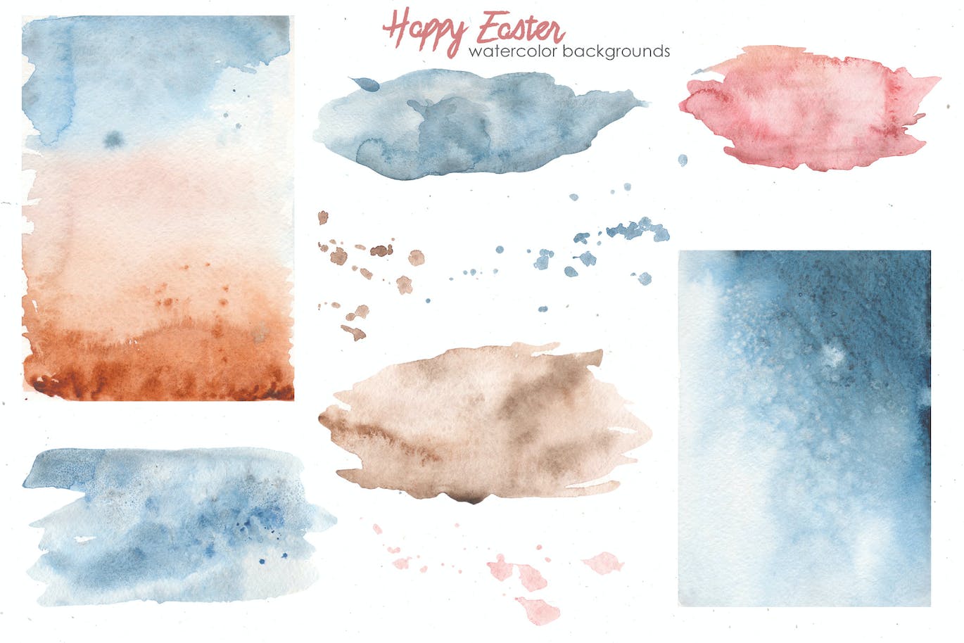 复活节快乐元素水彩画集 Happy Easter watercolor-13