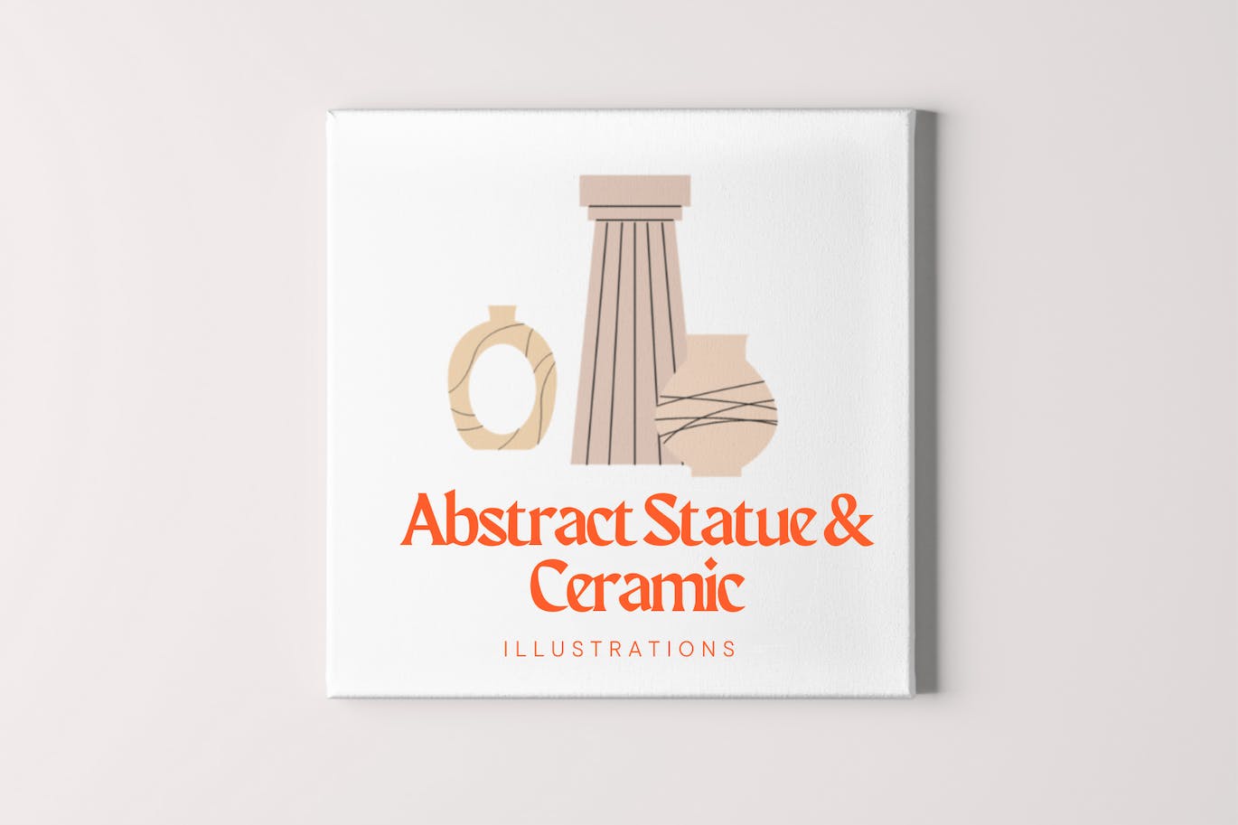 抽象雕像和陶瓷插画 Abstract Statue & Ceramic Illustrations-9