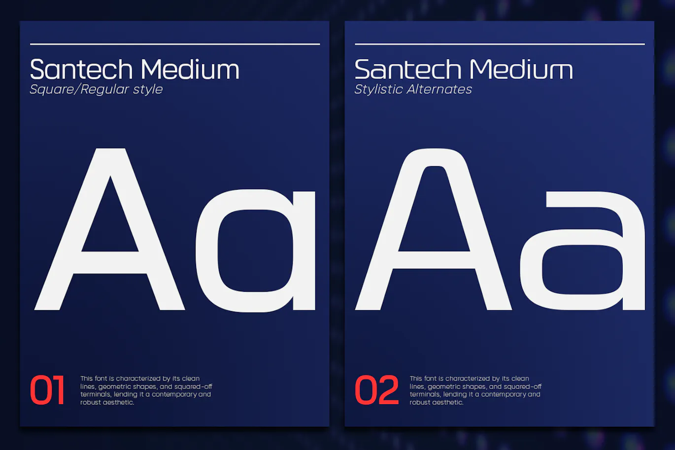极简抽象派无衬线字体 - Santech 设计字体 第7张