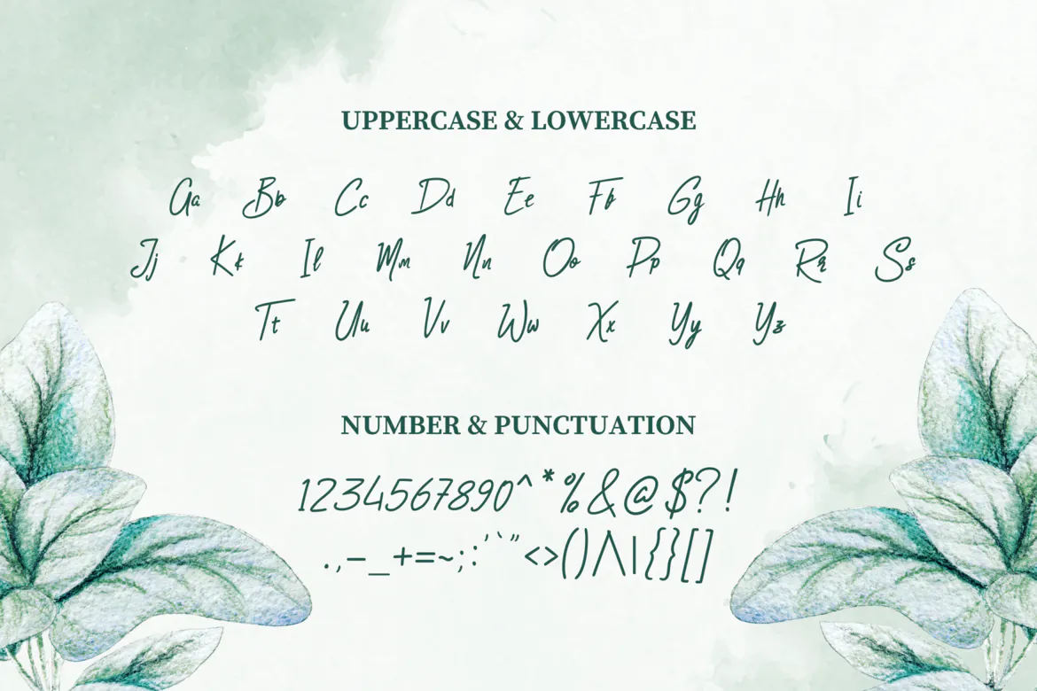 优质的手写装饰字体 - Aksara Dokter 设计字体 第4张