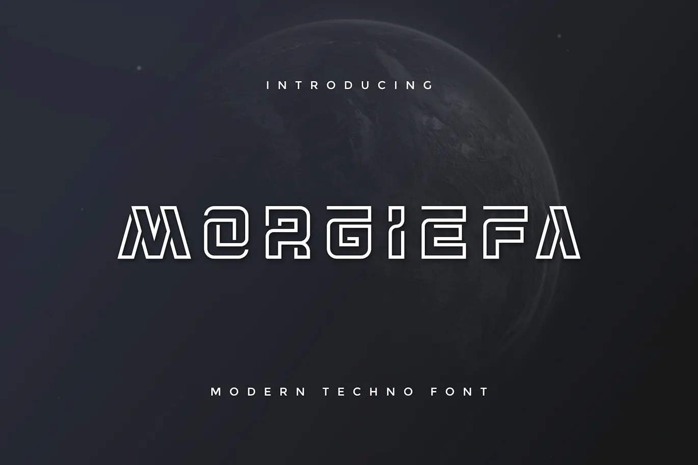 俏皮的天赋英文字体 - Morgiefa Modern Techno Font