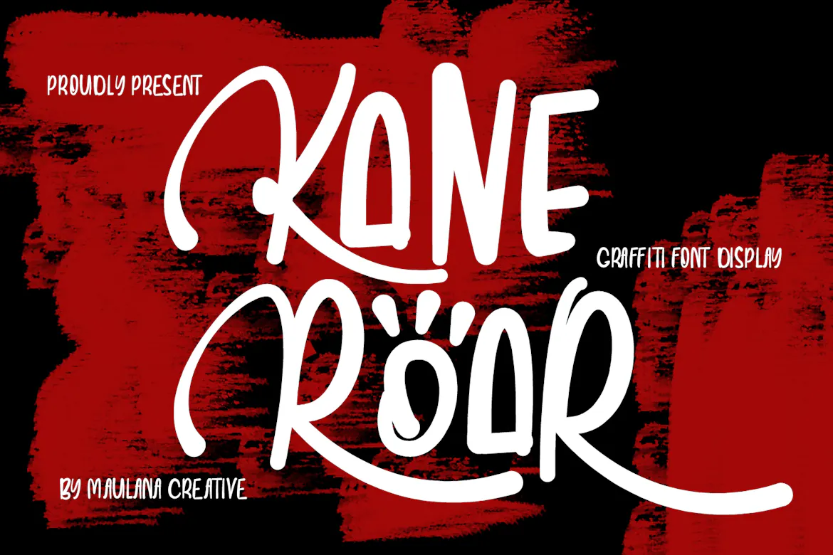 城市涂鸦装饰字体 - Kane Roar Urban Graffiti Display Font