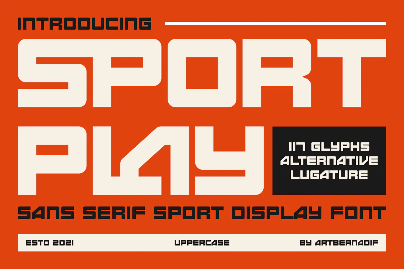 大胆而真实无衬线体运动装饰字体 Sport Play - Sans Serif Sport Display Font