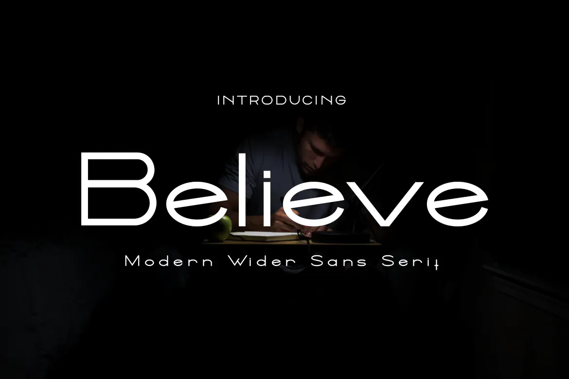 非常经典实用的英文字体系列 Believe