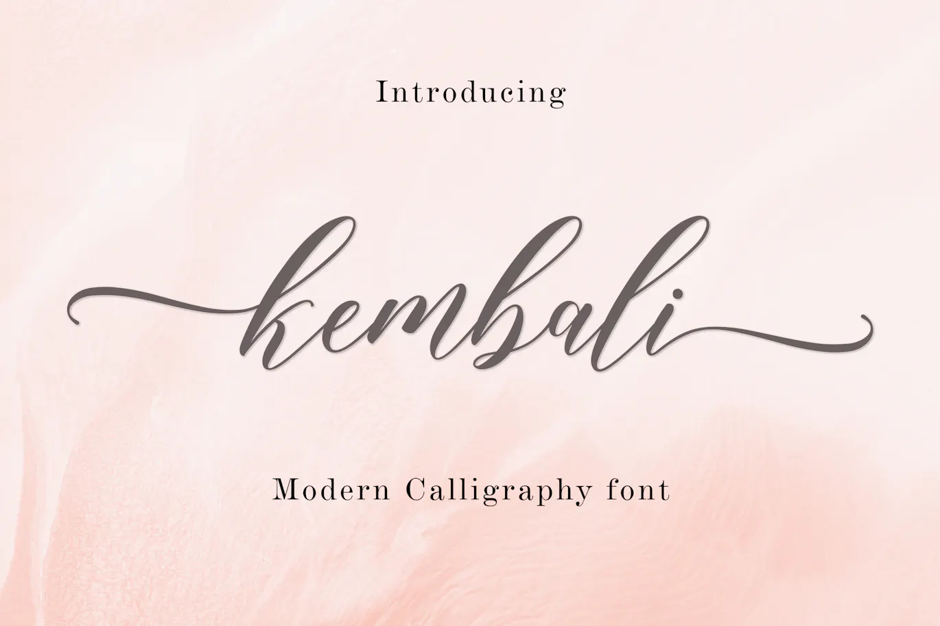 品牌包装海报设计脚本字体 – Kembali Script