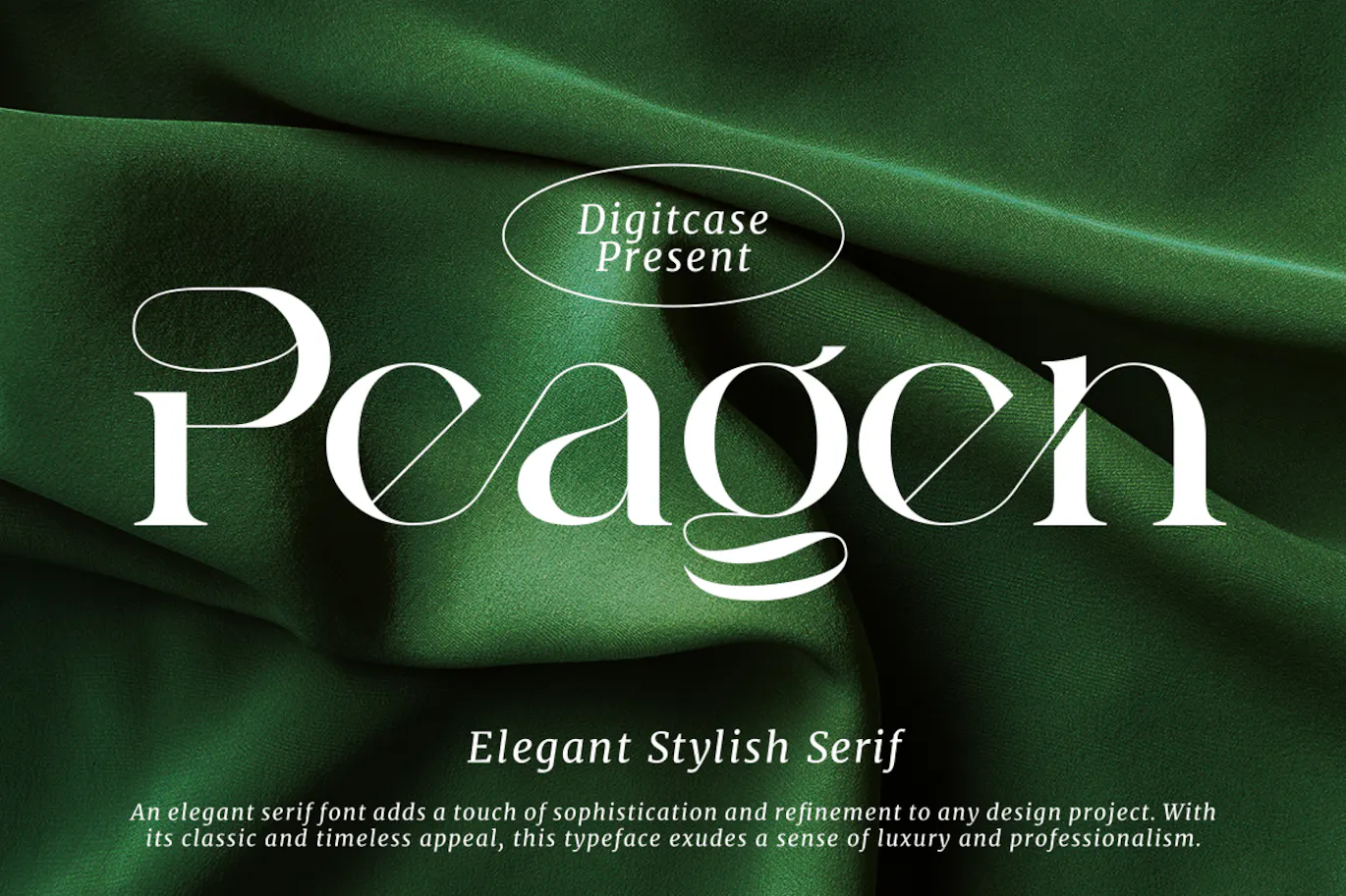 优雅时尚衬线字体 Peagen Elegant Stylish Serif