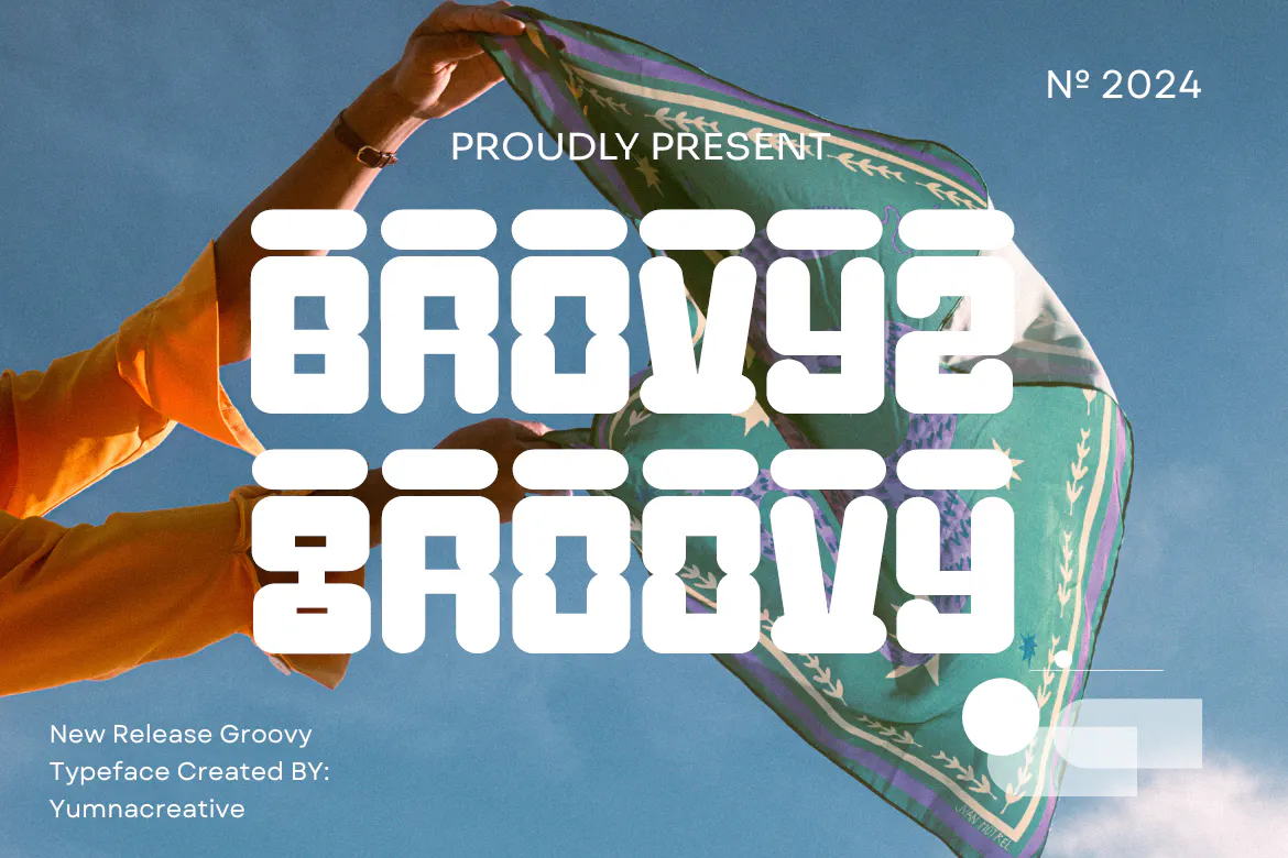 精致优雅流畅的英文装饰字体 - Brovyz Groovy