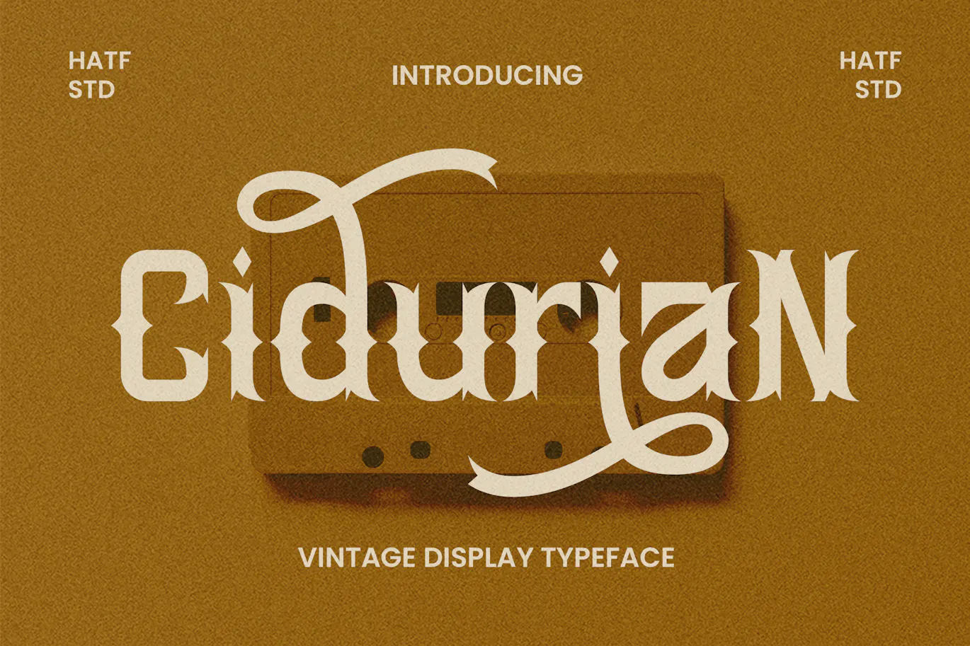 现代优雅的英文装饰字体 - Cidurian