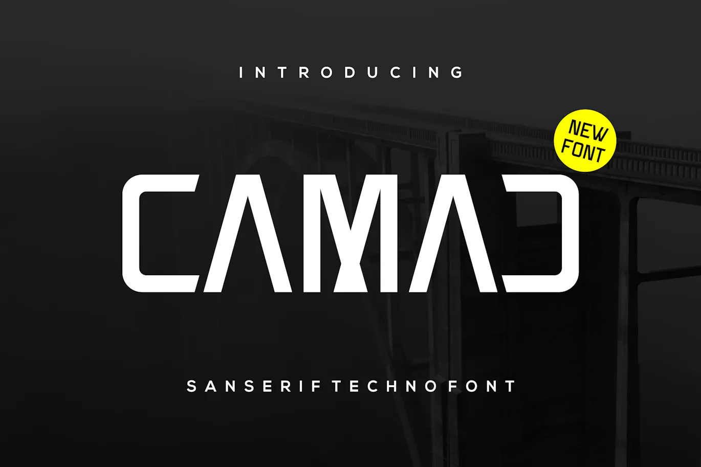 极简科技风格的英文无衬线电竞字体 - Camad 设计字体 第1张