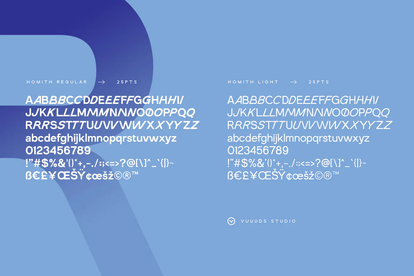 个性斜体效果的英文无衬线字体 - Homith 设计字体 第9张