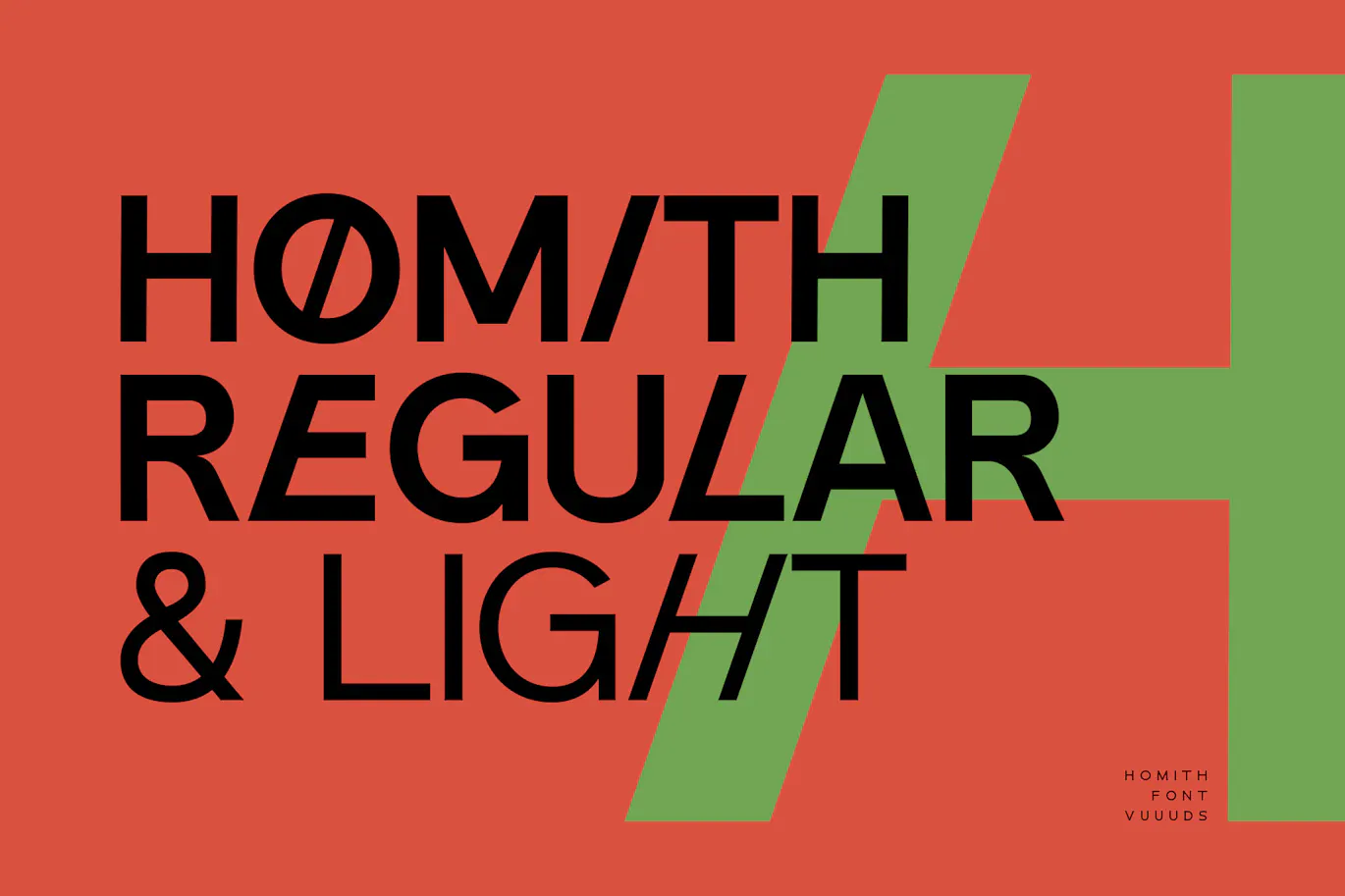 个性斜体效果的英文无衬线字体 - Homith 设计字体 第5张