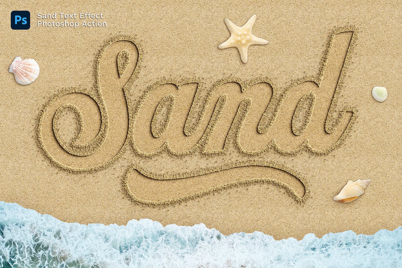 沙画效果Photoshop动作 Sand Effect Photoshop Action-3