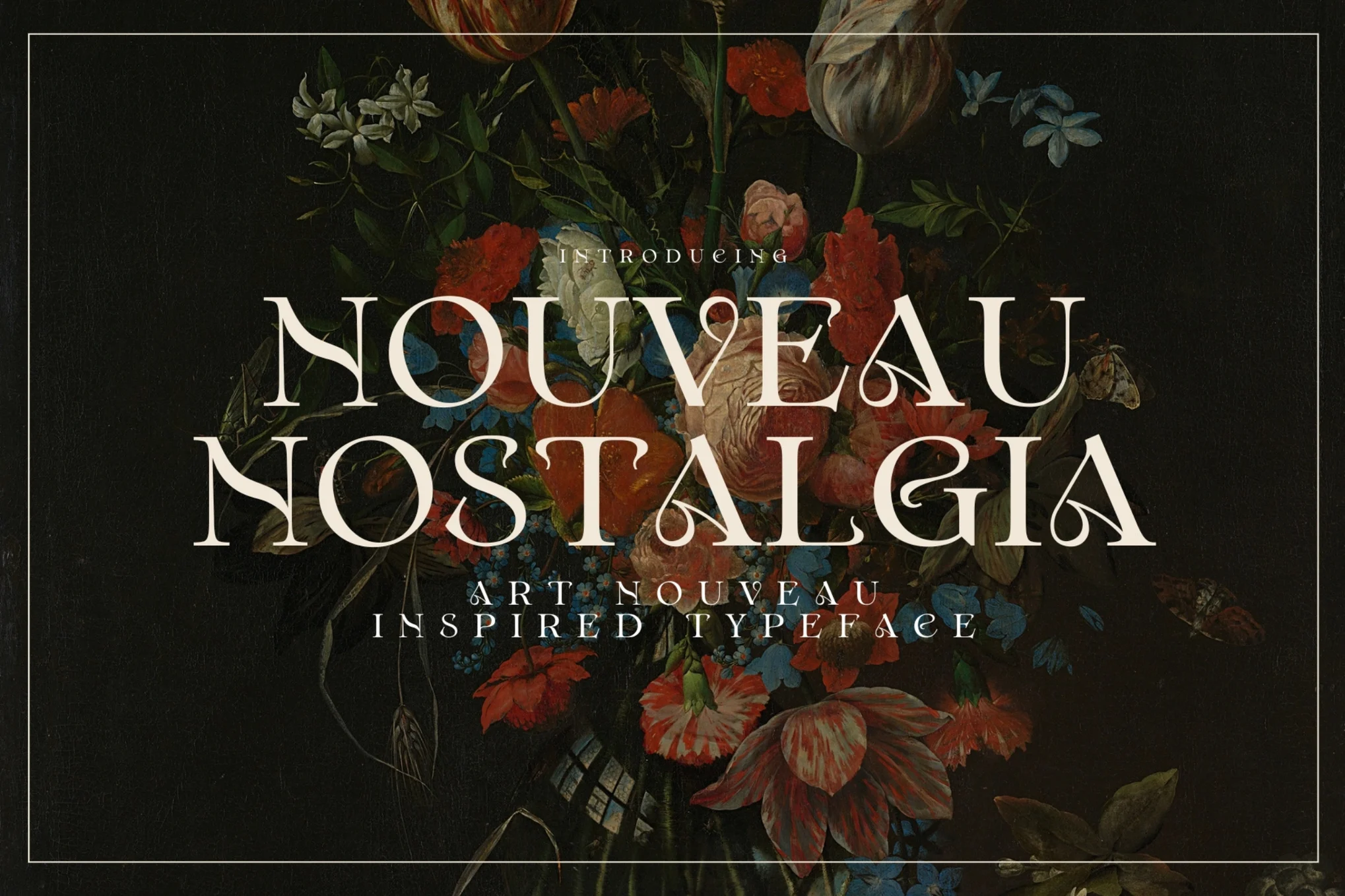 新怀旧 – 新艺术风格的字体 Nouveau Nostalgia – Art Nouveau Inspired Typeface