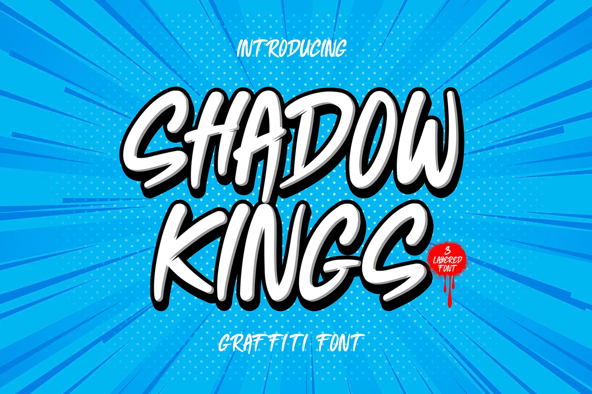 城市涂鸦字体 – Shadow Kings – Urban Graffiti Font