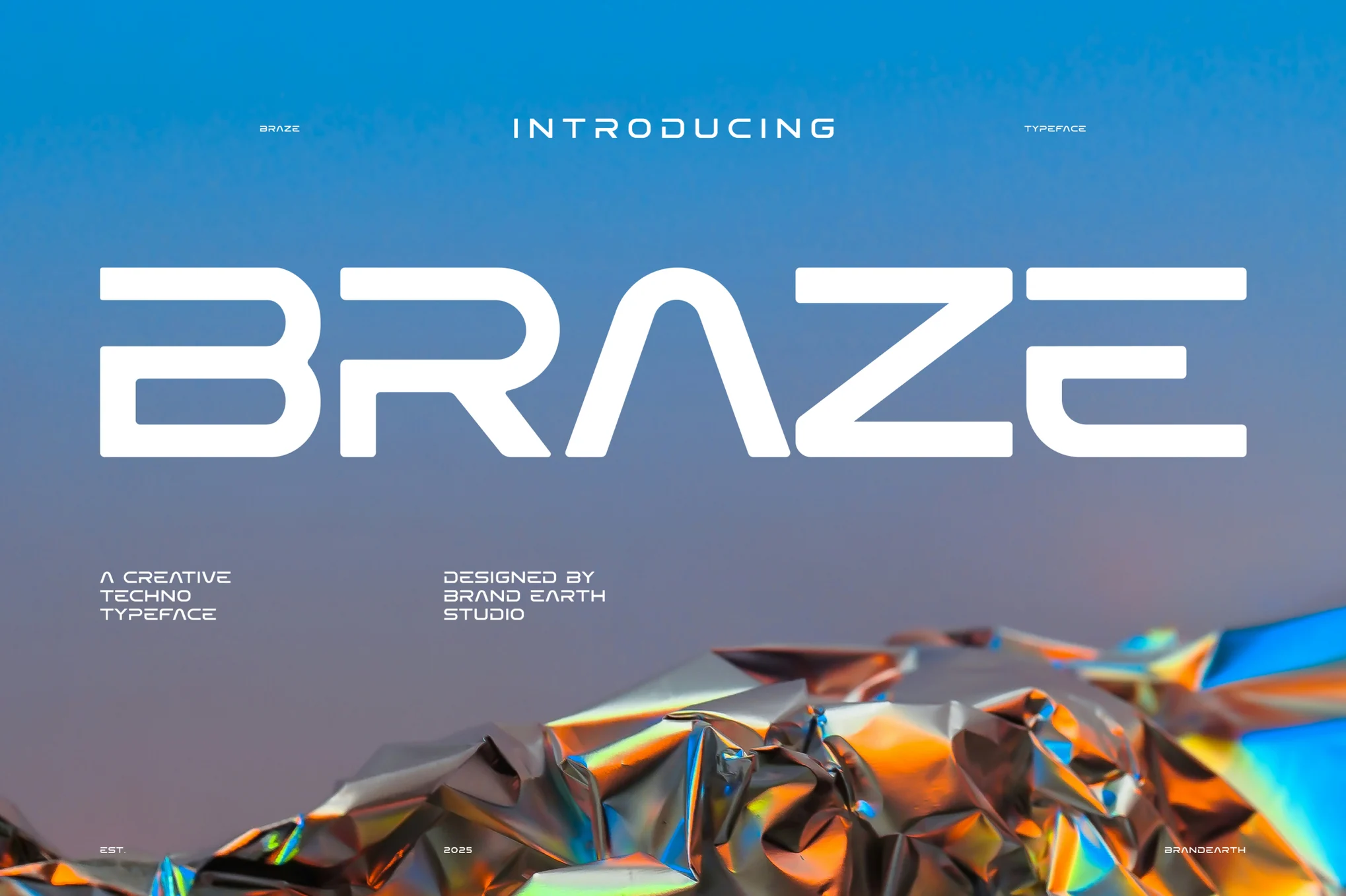 创意技术字体 – Braze Creative Technology Font