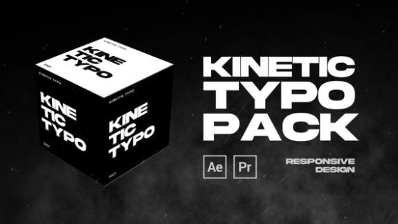 PR模板-25个创意黑白动态文字标题展示 Kinetic Typography MOGRT