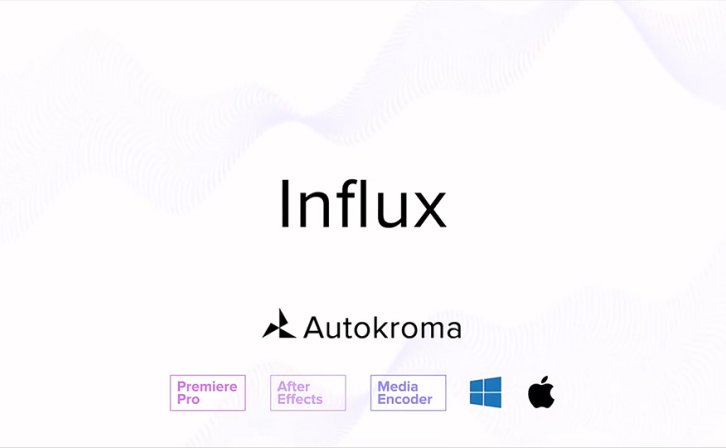 AE/PR插件-直接导入编辑MKV/MOV/FLV格式素材视频解码器 Influx v1.1.6 Win