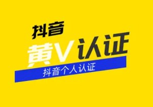 抖音黄v认证可以修改吗(抖音黄v怎么认证的)