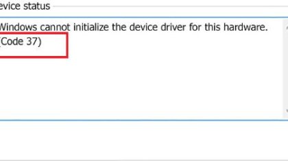 修复WINDOWS中的CODE37错误的完整指南