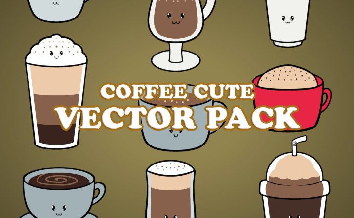 复古咖啡插画矢量素材 Coffee Illustration Vector Pack