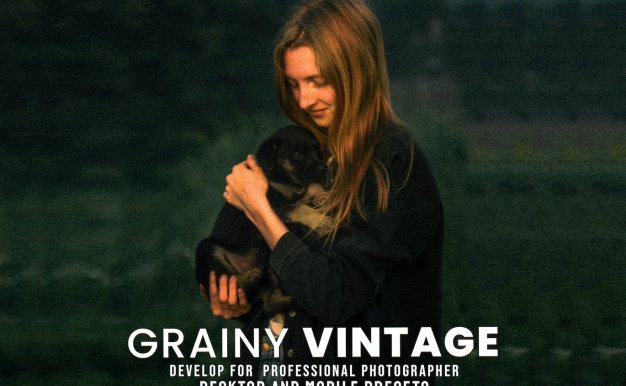 颗粒感复古照片效果LR预设 Grainy Vintage – Desktop and Mobile Presets