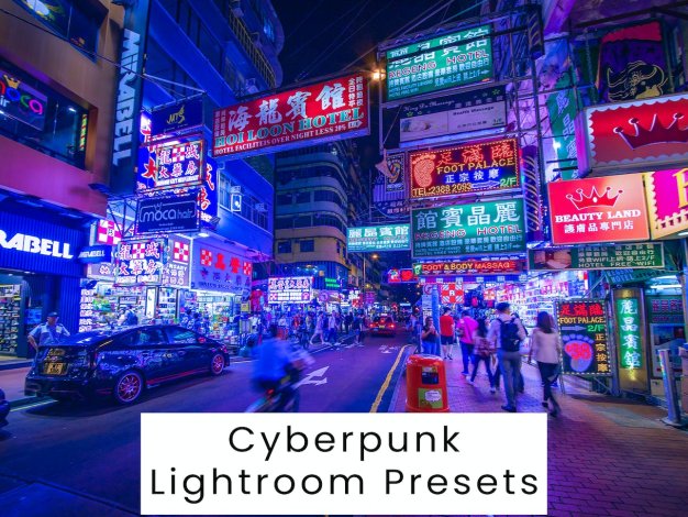 赛博朋克风格照片 Lightroom 预设 Cyberpunk Lightroom Presets