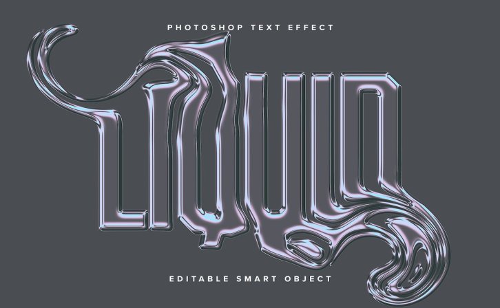 熔化透明液体PSD文本效果 Melting Liquid PSD Text Effect